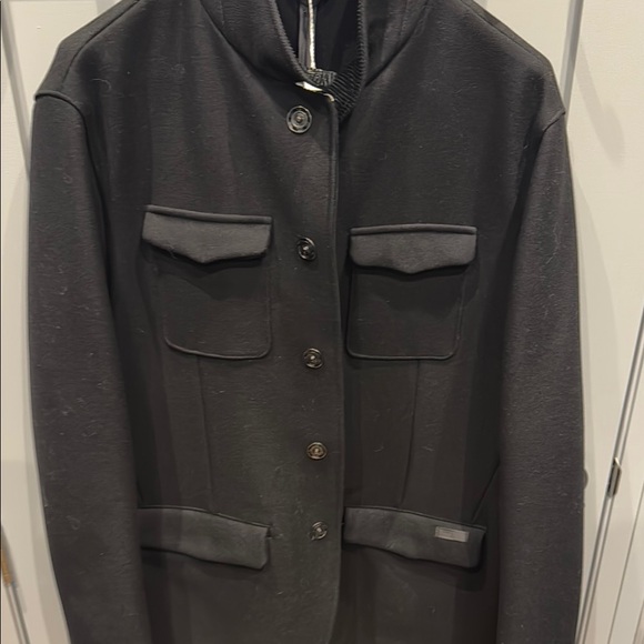 Armani Collezioni Black Military Field Jacket 58R - Picture 7 of 7